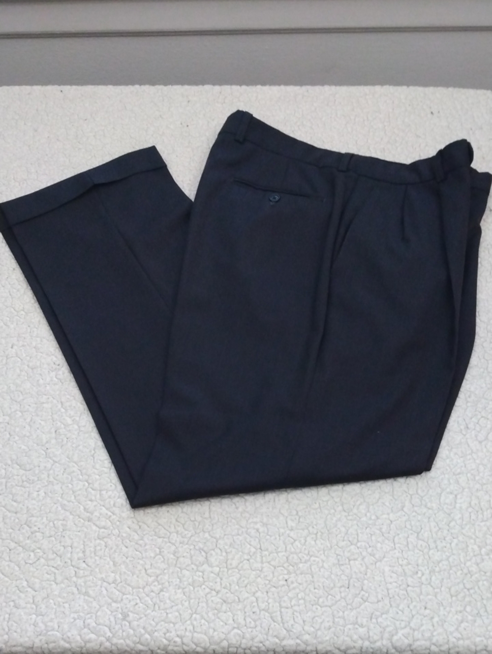 Linea Naturale Black Lightweight Wool Dress Pants 35 - 32.5 (Made in Italy)